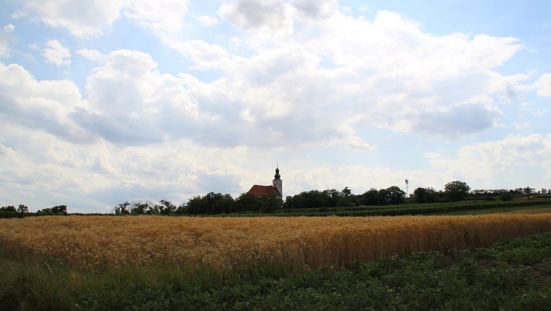 Feld mit Kirche, © Marktgemeinde Reisenberg Feld mit Kirche, © Marktgemeinde Reisenberg