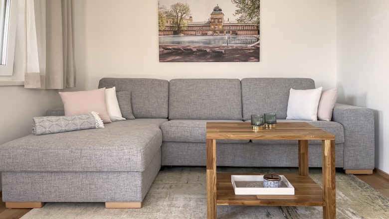 Schlafcouch im Wohnzimmer, © Kay Haderer Schlafcouch im Wohnzimmer, © Kay Haderer