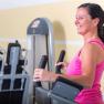 Medical rehabilitation training, © Badener KurbetriebsgesmbH/Ulz Woman exercising on a cross trainer in the gym.