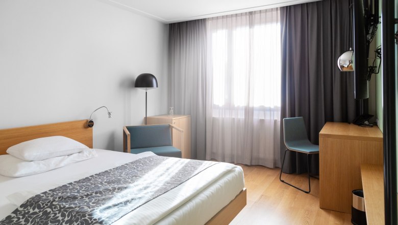 Hofblick Einzelzimmer Queensize, &copy; Peter Hruska