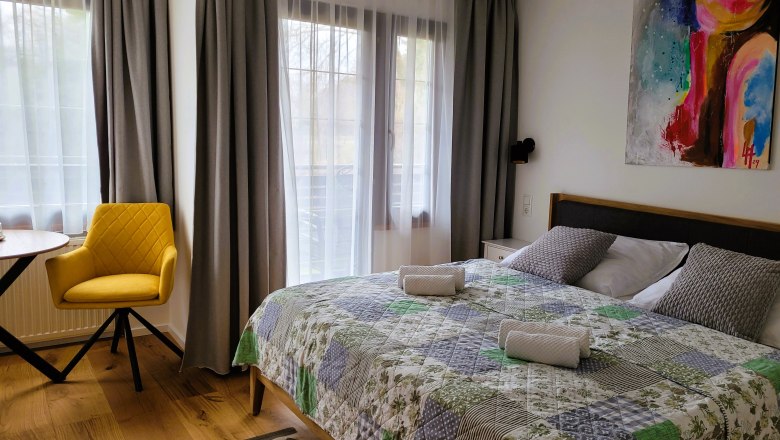 Landhaus_Doppelzimmer_Balkon_4, © Boutiquehotel Landhaus am Kurpark