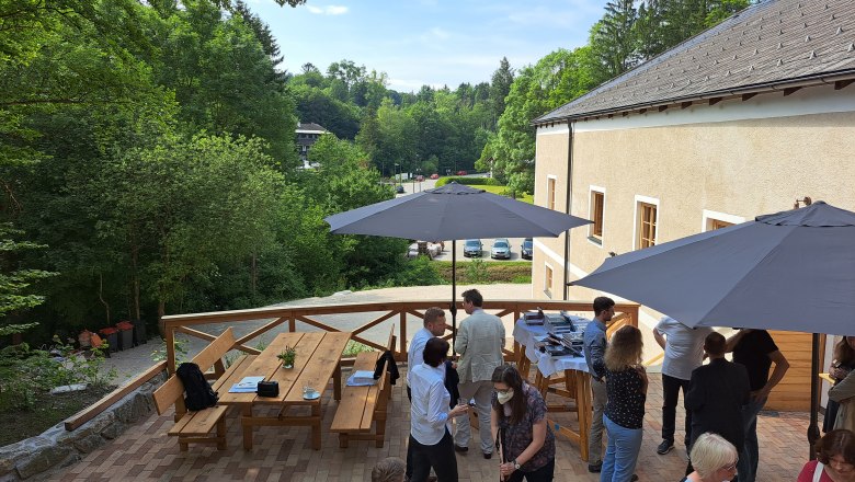 Ideal f&uuml;r Sommerfeste: Terrasse, &copy; Mariazell im Wienerwald